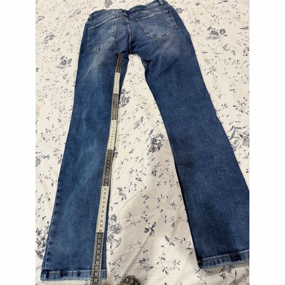 Rowir Jeans Men's Distressed Slim Fit Denim Jeans Blue Size 31x32 - Picture 5 of 6